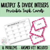 Multiplying and Dividing Integers Task Cards 