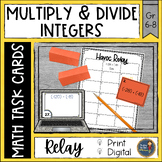 Multiplying and Dividing Integers Task Cards Havoc Relay