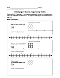 Multiplying and Dividing Integers Using Models Editable