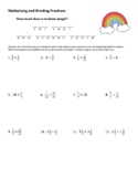 Multiplying and Dividing Mixed Fractions (easy/medium) Jok