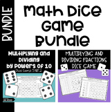 Multiplying and Dividing Powers of 10 and Fractions Dice Games