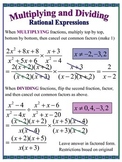 Multiplying and Dividing Rational Expressions