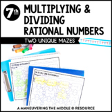 Multiplying and Dividing Rational Numbers Mazes | Fraction