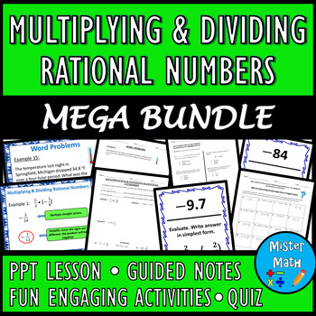 Preview of Multiplying and Dividing Rational Numbers MEGA BUNDLE
