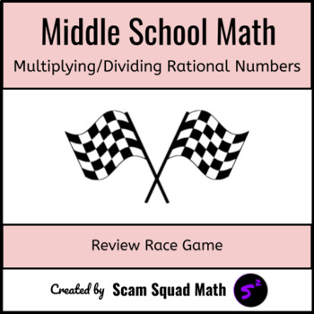 Preview of Multiplying and Dividing Rational Numbers Review Race | The Number System