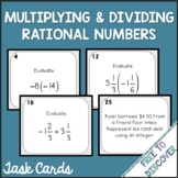 Multiplying and Dividing Rational Numbers Task Cards Activity