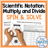 Multiplying and Dividing Scientific Notation Activity - Sp