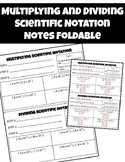 Multiplying and Dividing Scientific Notation Notes Foldable