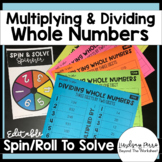 Multiplying and Dividing Whole Numbers Review Game