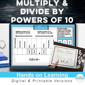 Preview of Multiplying and Dividing by Powers of 10 Including Decimals Hands on Activity