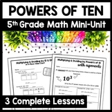Multiplying & Dividing by Powers of 10 Unit Multiplying De
