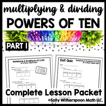 Preview of Multiplying & Dividing by Powers of 10, Multiplying Decimals by Powers of 10 (1)