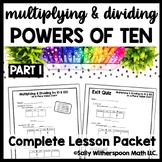Multiplying & Dividing by Powers of 10, Multiplying Decima
