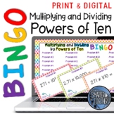 Multiplying and Dividing by Powers of Ten Digital Bingo Game