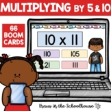 Multiplying by 5 and 10  Boom Cards | Math Multiplication 