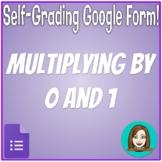 Multiplying by 0 and 1 - Math Fact Fluency - Self-Grading 