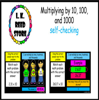 Preview of Multiplying by 10, 100, and 1000