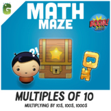 Multiplying by 10s, 100s, 1000s | BOOM Math Maze Game!