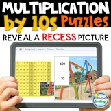 Multiplying by 10s to 150 Math Puzzles Google Slides Multi