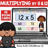 Multiplying by 11 and 12 Boom Cards | Math Multiplication 