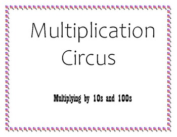 Preview of Multiplying by 1s, 10s, and 100s