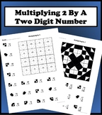 Multiplying 2 By A Two Digit Number Color Worksheet