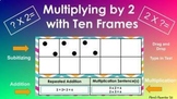 Multiplying by 2 using Ten Frame (Subitizing)-Drag and Dro
