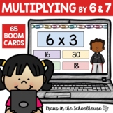 Multiplying by 6 and 7  Boom Cards | Math Multiplication Practice