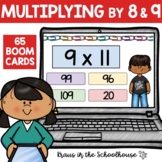 Multiplying by 8 and 9 Boom Cards | Math Multiplication Practice