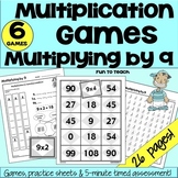 Multiplication Fact Fluency Games | Multiplying by 9