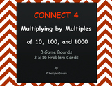 Multiplying by 10, 100, and 1000 - Connect 4 Game