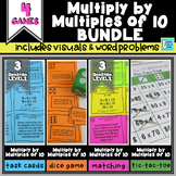 Multiplying by Multiples of 10 Centers & Games Bundle