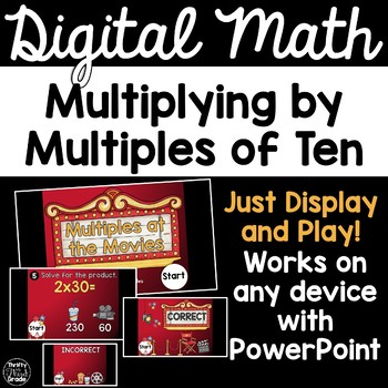 Preview of Multiplying by Multiples of Ten 3.NBT.3 - Digital Math Game