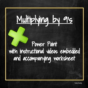 Preview of Multiplying by Nines | Digital Lesson Slides