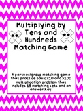 Multiplying by Tens and Hundreds Matching Game - TEKS 4.4b