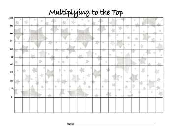 Preview of Multiplying to the Top: Multiplication Timed Test Data Chart
