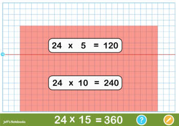Preview of Multiplying two 2-digit numbers with rectangular arrays