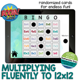 Multiplying up to 12x12 Boom Cards Bingo Game - Distance L