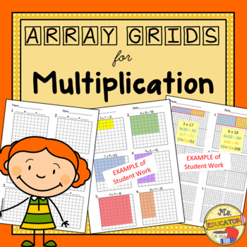 Preview of Arrays - PreMade Blank Grids for Multiplication
