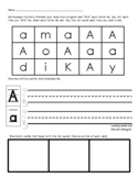 Multisensory Alphabet Practice Sheets
