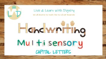 Preview of Multisensory Handwriting - Capital Letters QLD