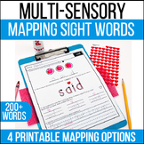 Multisensory Orthographic Mapping Sight Words Printables -