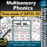 Multisensory Phonics Suffix -ed as /ed/, /t/, /d/ for Orto