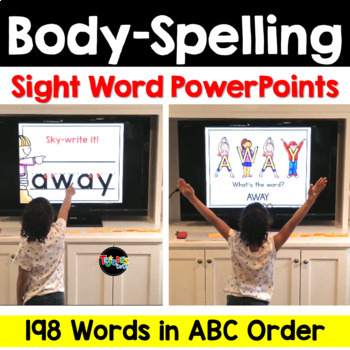 Preview of Multisensory Sight Word Practice : Body Spelling 198 words