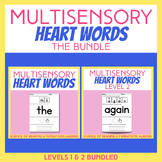 Multisensory Sight Word Practice - Levels 1 & 2 Bundle