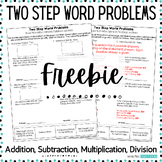 Multi Step Word Problems / Two Step Word Problems Freebie