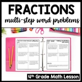 Multistep Word Problems: Operations with Fractions Challen