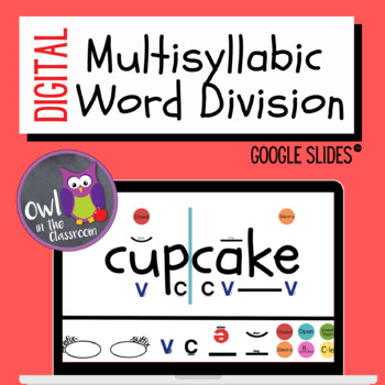 Preview of Multisyllabic Word Division Template (Google Slides)