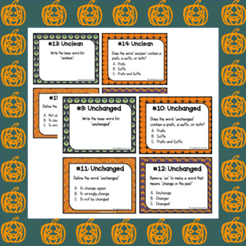 Free Halloween Worksheets | Multisyllabic Task Cards | Multisyllabic ...