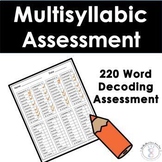 Multisyllabic Word Lists - Progress Monitoring - Baseline 